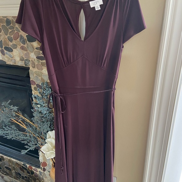 Ann Taylor Backless Purple Dress - Picture 2 of 5
